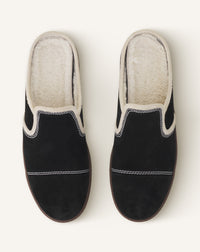 Dbb1 en mule en shearling - Noir & blanc cassé