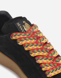 Curb low leather trainers - Black