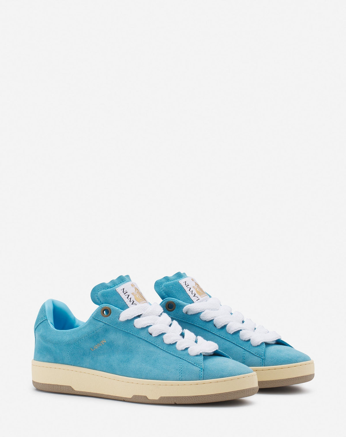 Curb lite leather trainers - Parakeet