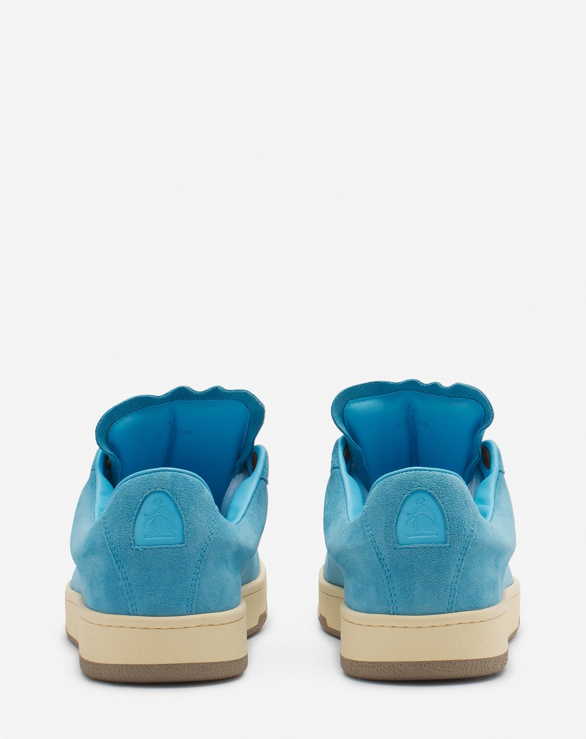 Curb lite leather trainers - Parakeet