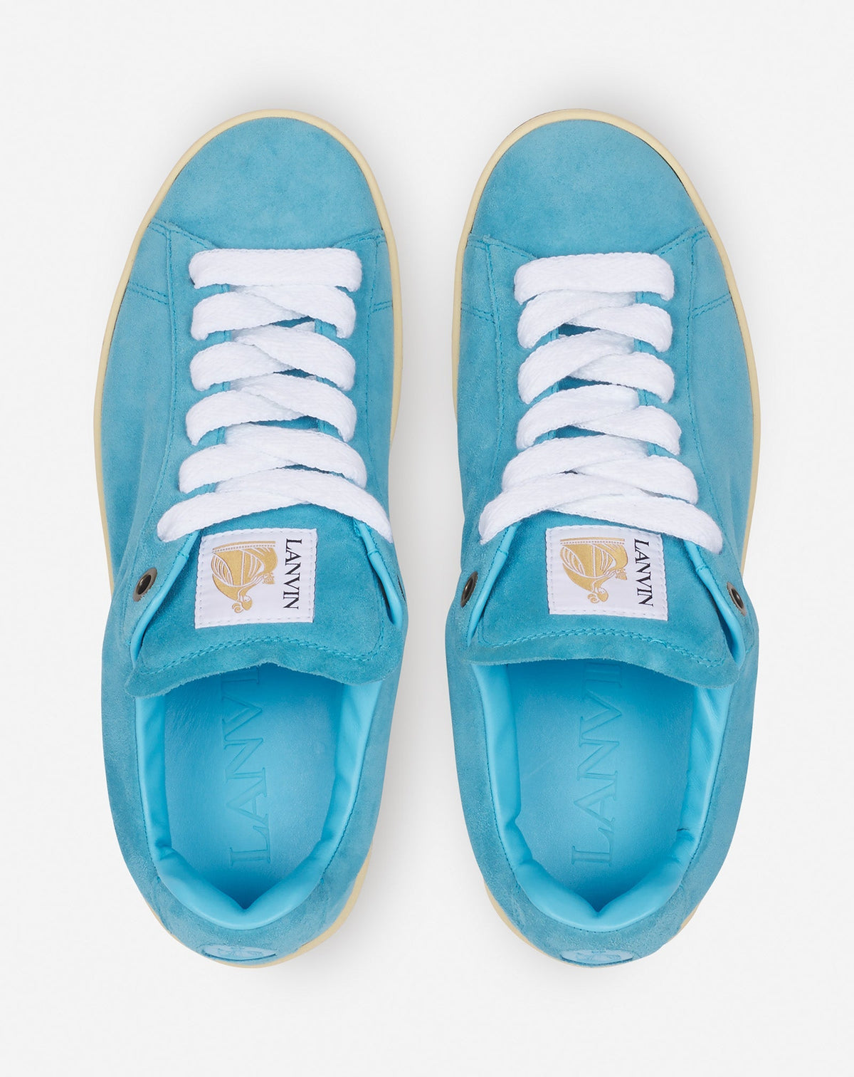 Curb lite leather trainers - Parakeet