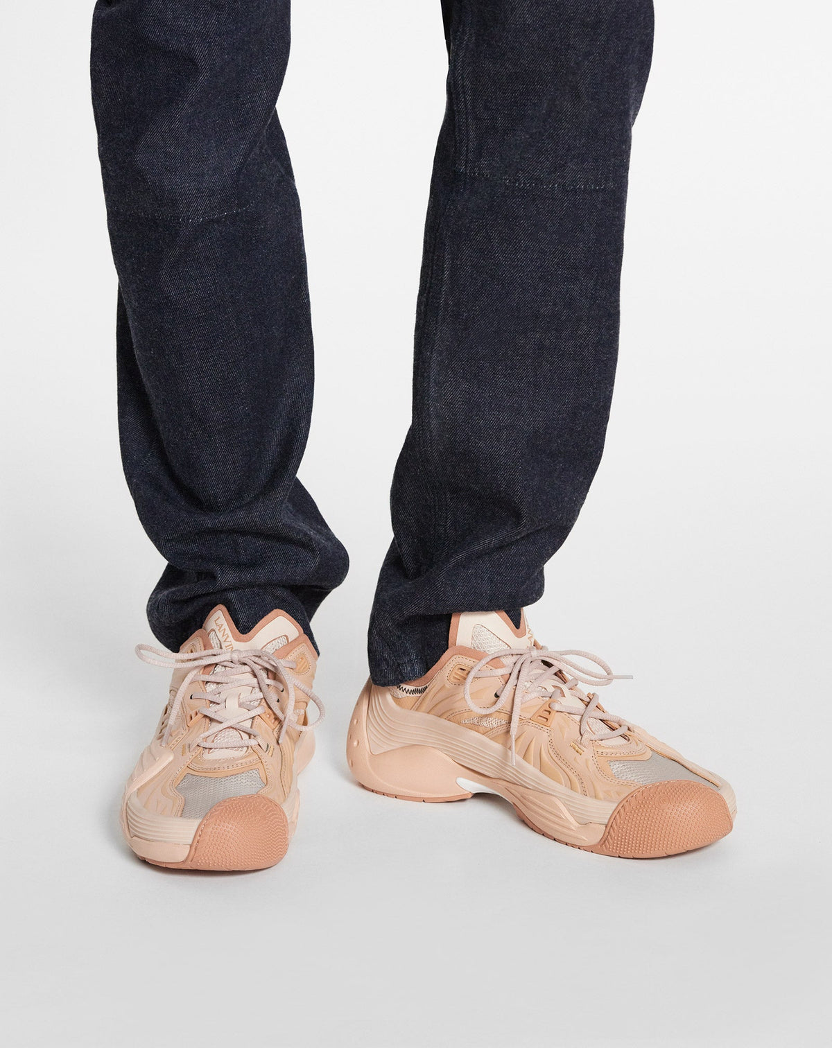 Lanvin flash-x low top sneakers - Nude