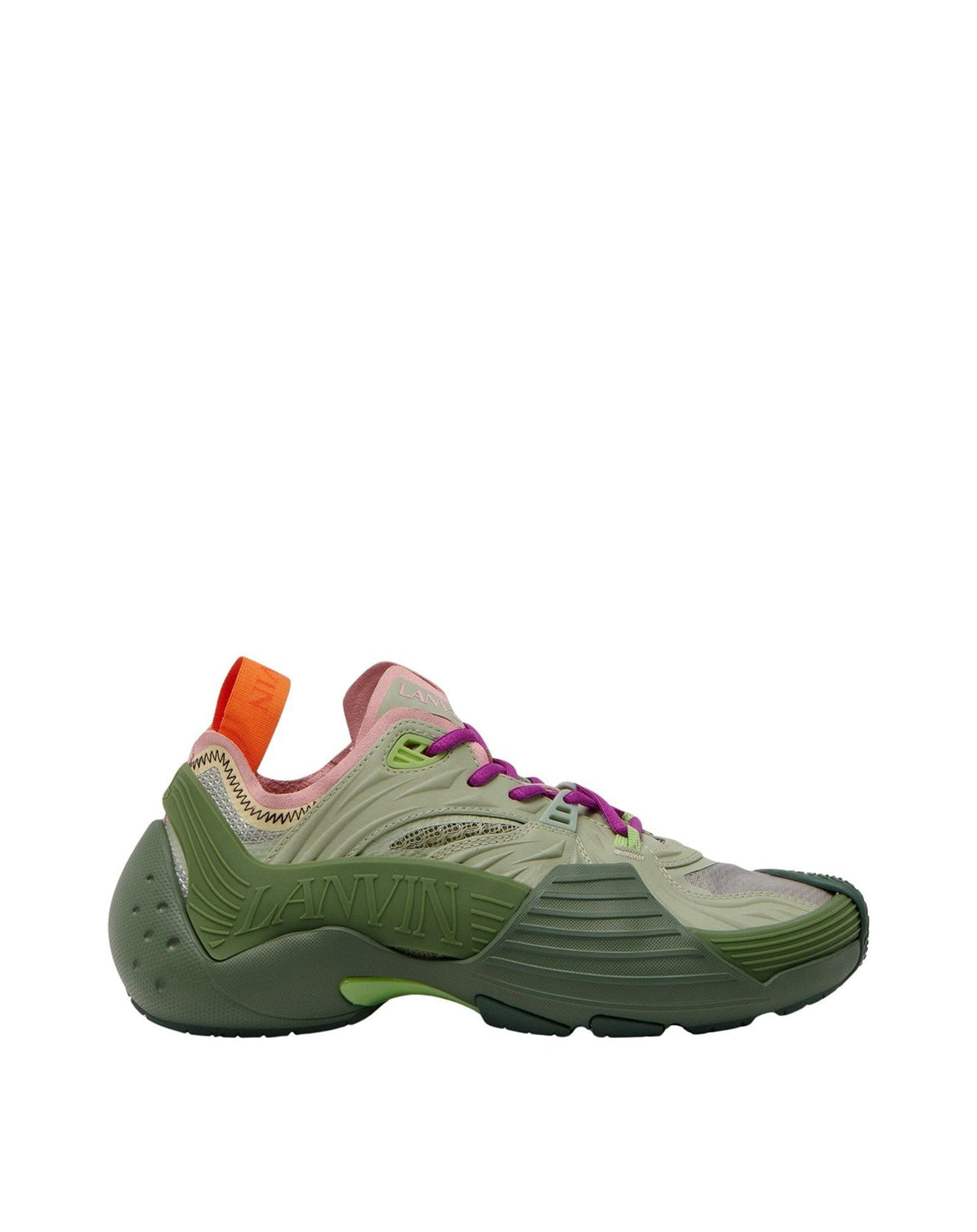 Lanvin flash-x low top sneakers - Khaki & sauge