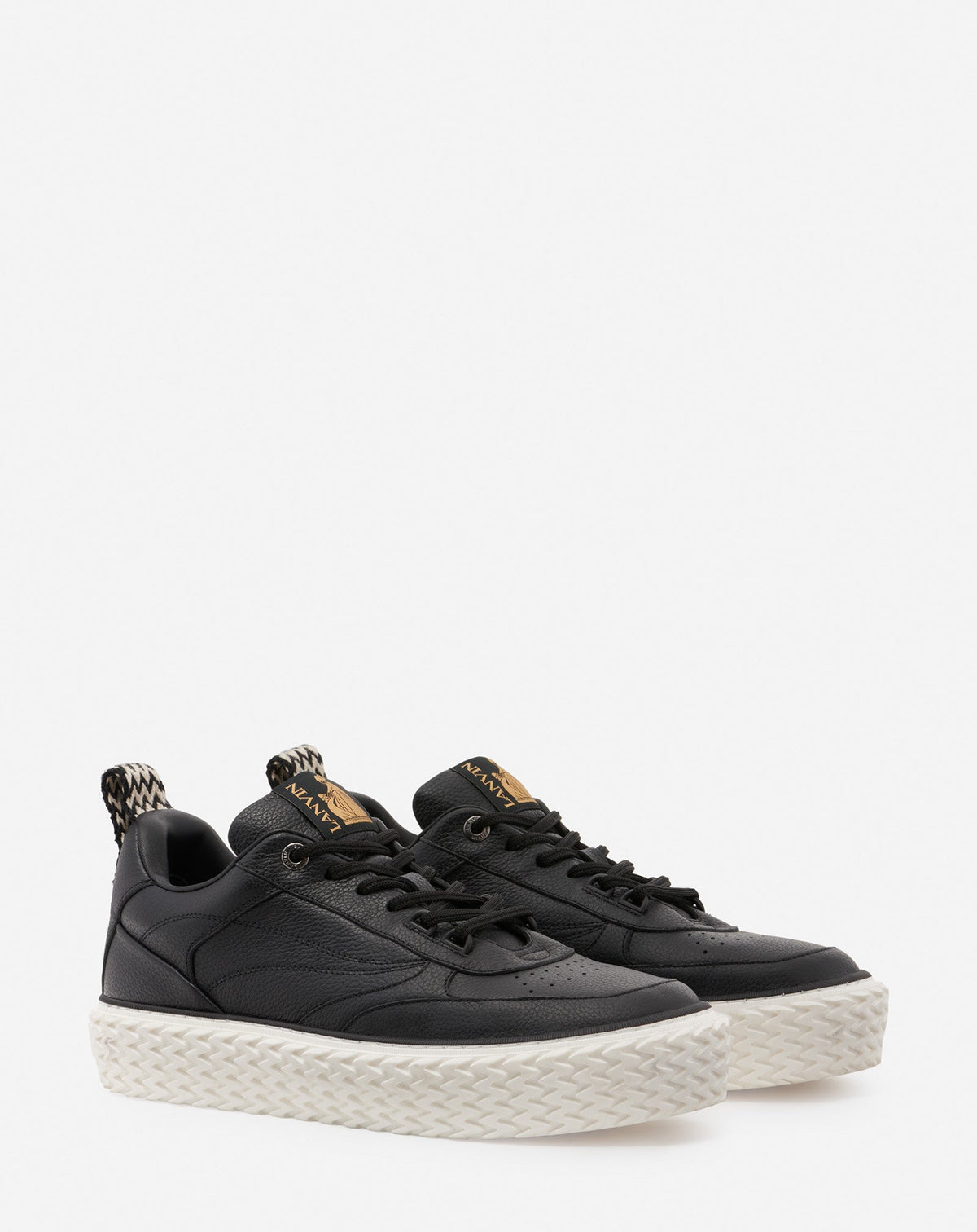ZZNO STOCK NOIR SNEAKERS BASSES CURBIES 2