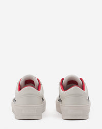 Baskets bicolores en cuir - Blanc Cassé & Noir