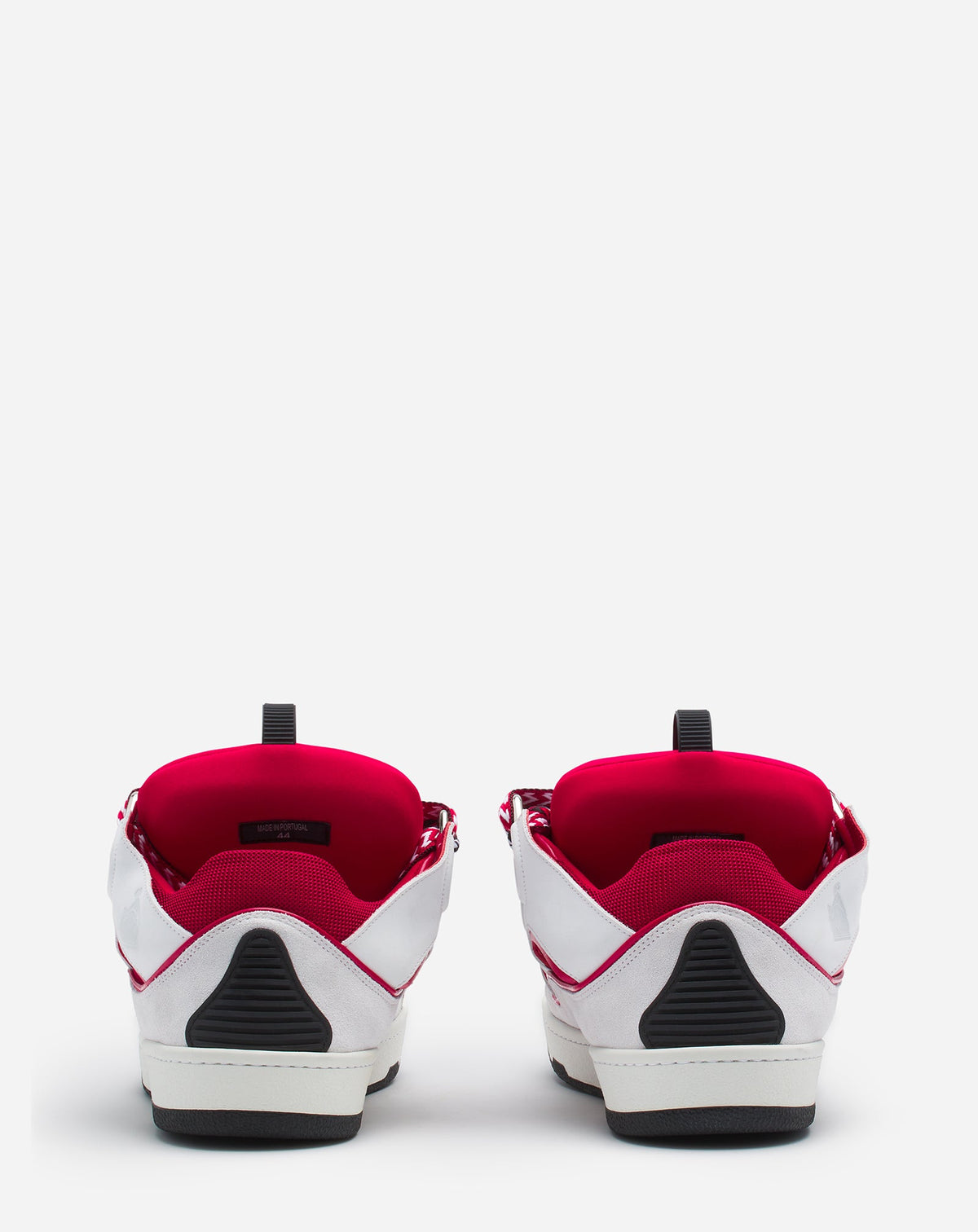 Baskets basses Curb en cuir - Rouge & Blanc