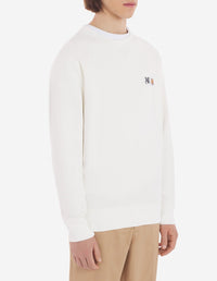 Sweatshirt with double fox patch - Ecru