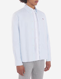 Embroidered straight shirt - Light Blue