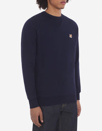 Pull à manches longues en laine - Navy