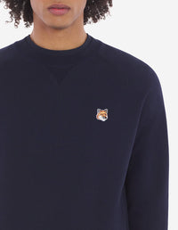 Pull à manches longues en laine - Navy