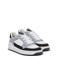 B-court en daim et cuir - Noir & Gris