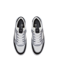 B-court en daim et cuir - Noir & Gris