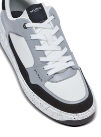 B-court en daim et cuir - Noir & Gris