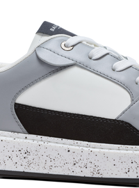 B-court en daim et cuir - Noir & Gris