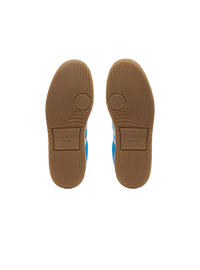 Baskets balmain swan en cuir, cuir suédé et nylon - Bleu