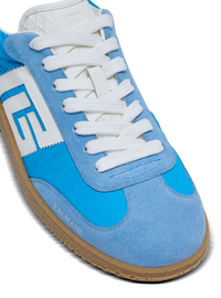 Baskets balmain swan en cuir, cuir suédé et nylon - Bleu