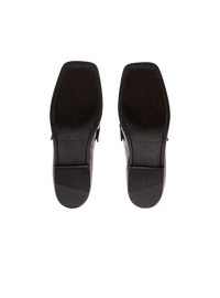Mocassins sync en cuir glacé - Noir & Blanc