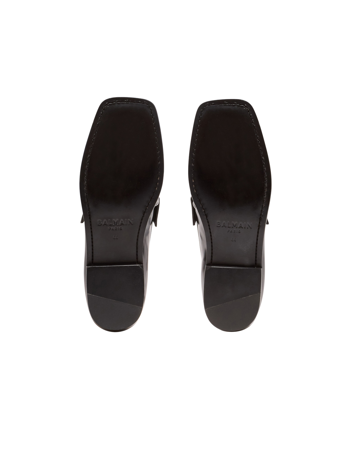 Mocassins sync en cuir glacé - Noir & Blanc