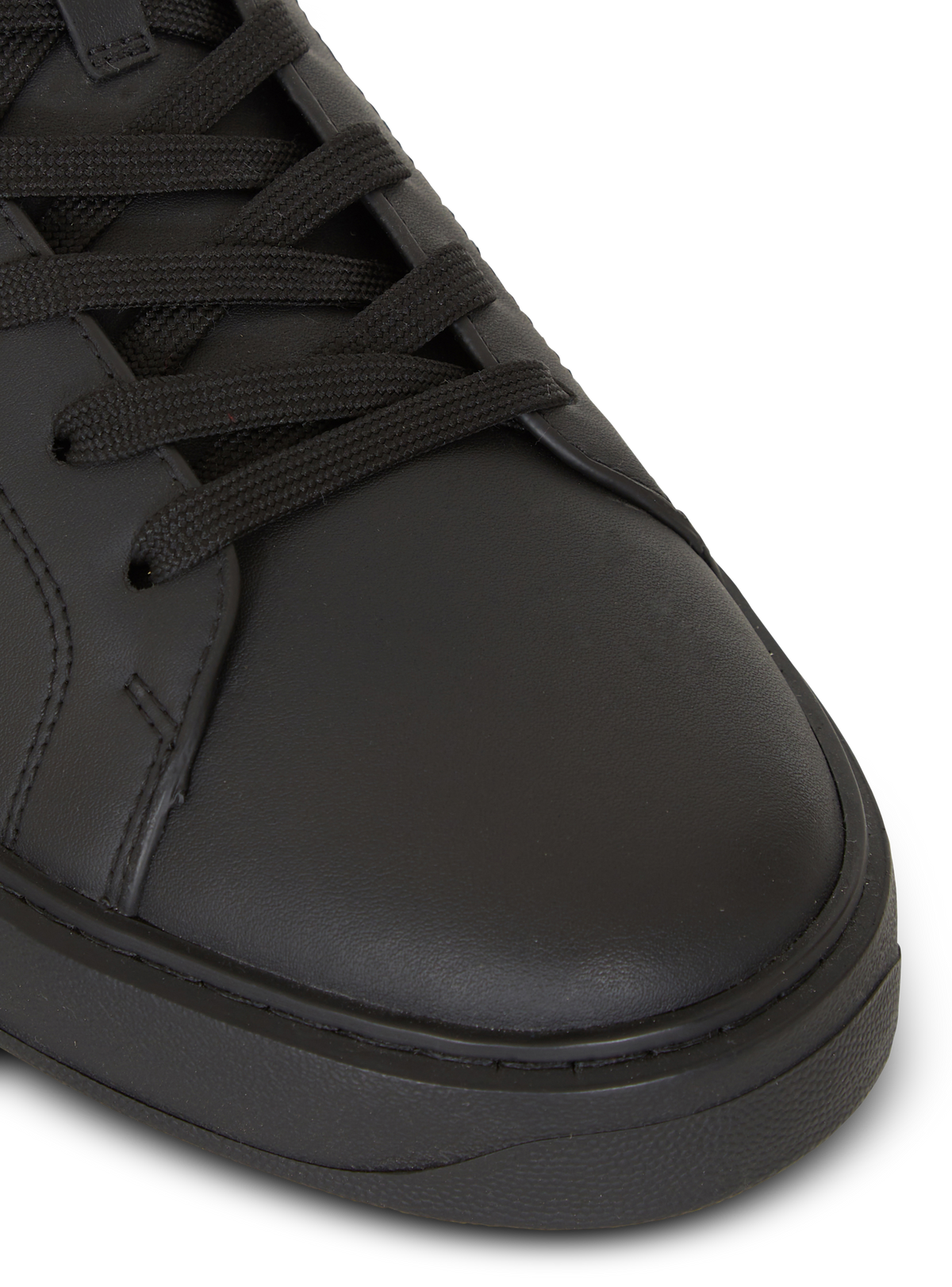 Baskets b-court en cuir de veau - Noir