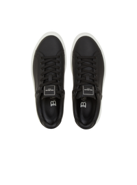Baskets b-court en cuir de veau - Noir & Blanc