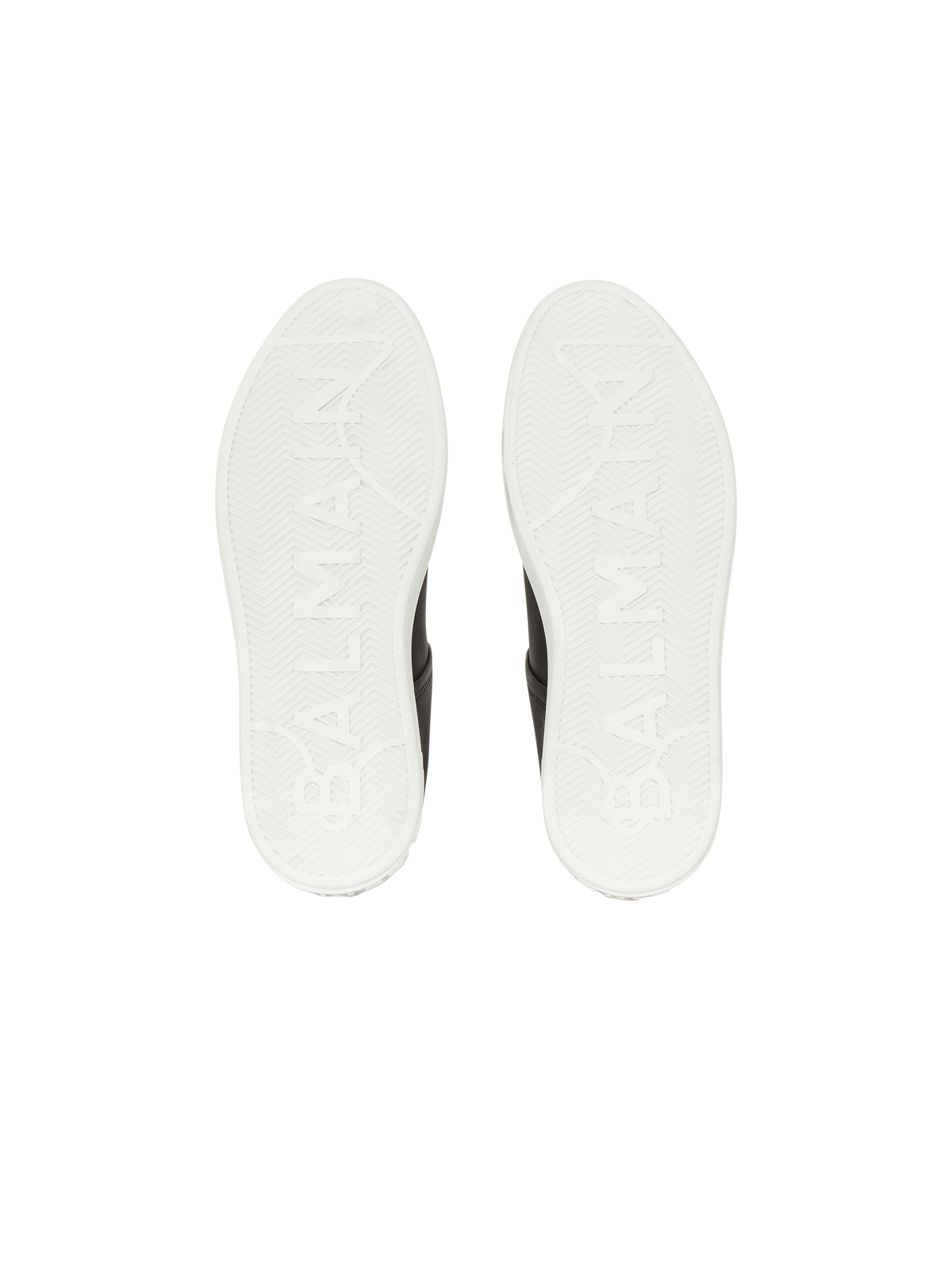 Baskets b-court en cuir de veau - Noir & Blanc