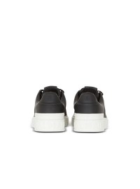 Baskets b-court en cuir de veau - Noir & Blanc