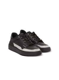 Baskets b-court flip en cuir - Noir & Argent