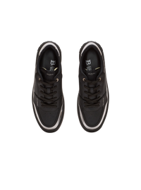 Baskets b-court flip en cuir - Noir & Argent