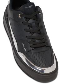 Baskets b-court flip en cuir - Noir & Argent