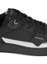 Baskets b-court flip en cuir - Noir & Argent