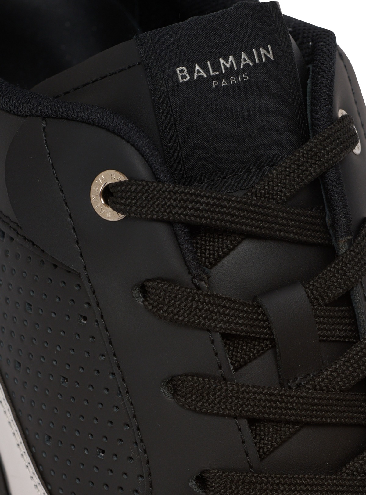 Baskets b-court flip en cuir - Noir & Argent