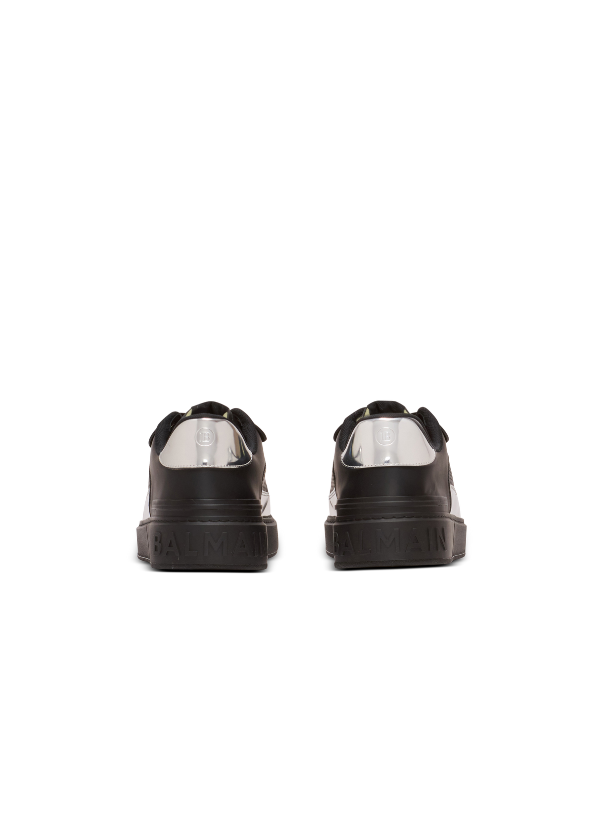 Baskets b-court flip en cuir - Noir & Argent