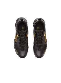 Baskets cosmic dust en cuir glacé - Noir & Or