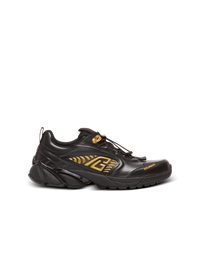 Baskets cosmic dust en cuir glacé - Noir & Or