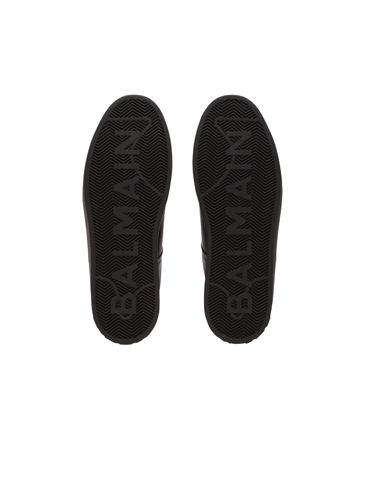Baskets b-court en cuir de veau - Noir & Argent