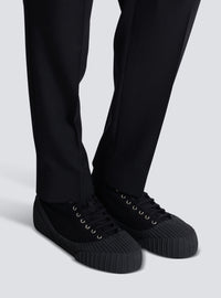 Sneakers riff low en toile - Noir
