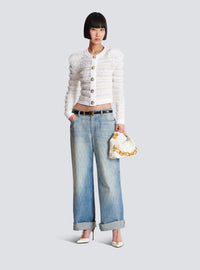 Sac sync mini en cuir de veau - Creme