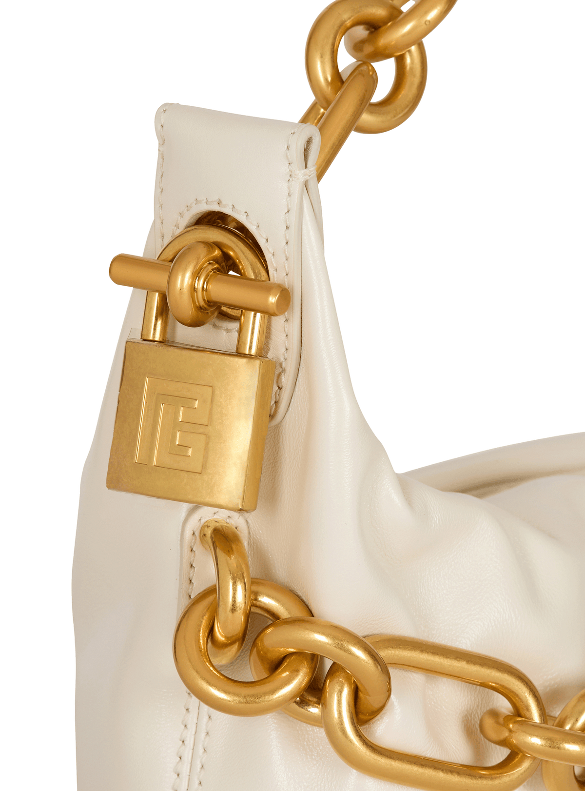 Sac sync medium en cuir de veau - Creme