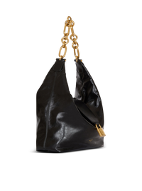 Sac sync hobo en cuir de veau - Noir