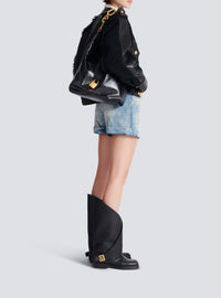 Sac Sync Hobo en cuir de veau - Noir