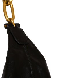 Sac sync hobo en cuir de veau - Noir