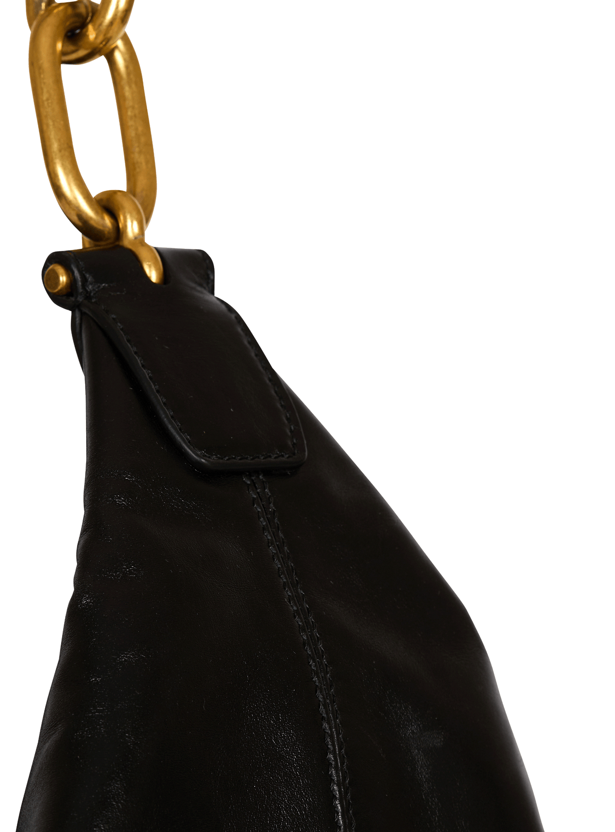 Sac sync hobo en cuir de veau - Noir