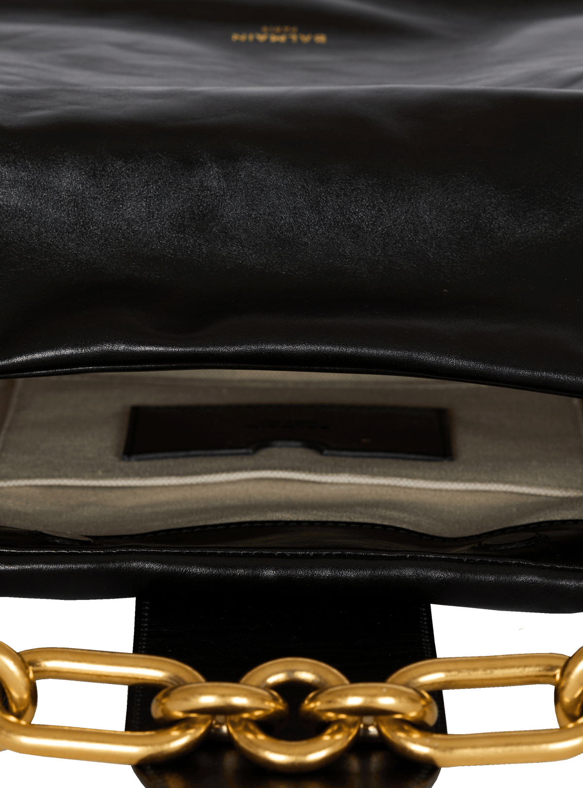 Sac sync hobo en cuir de veau - Noir