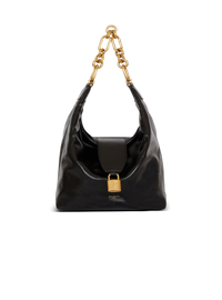 Sac sync hobo en cuir de veau - Noir