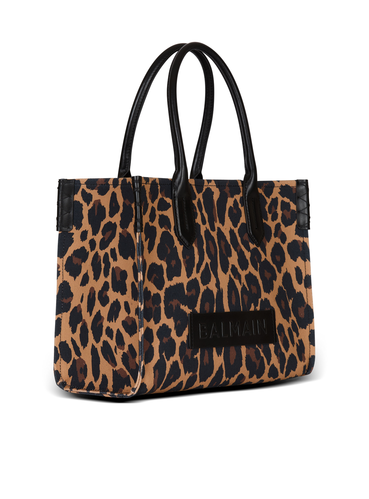 Sac cabas b-army 36 imprimé motif léopard - Multi-Marron  &  Noir