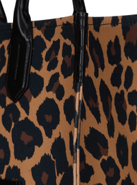 Sac cabas b-army 36 imprimé motif léopard - Multi-Marron  &  Noir
