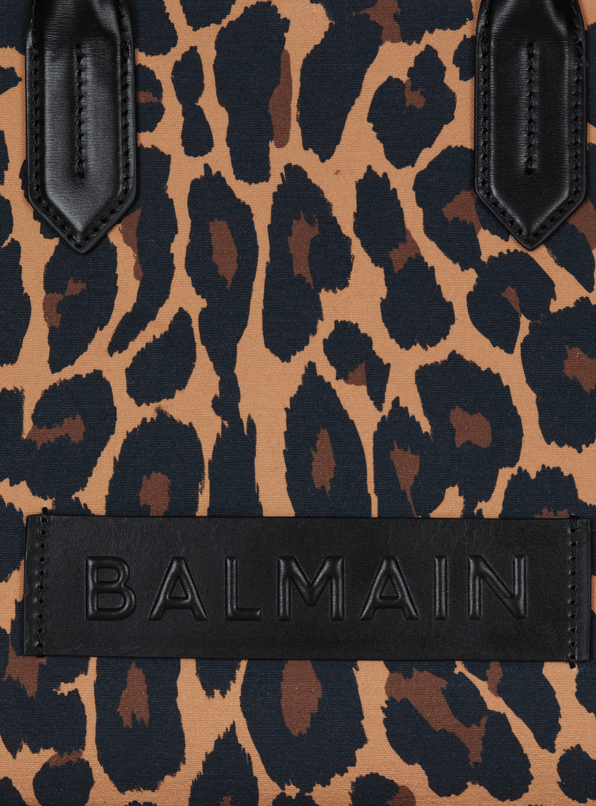 Sac cabas b-army 36 imprimé motif léopard - Multi-Marron  &  Noir