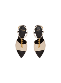 Sandales à talons sync en cuir  - Ivoire