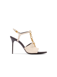 Sandales à talons sync en cuir  - Ivoire