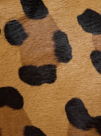Mules anthem en cuir pony motif léopard et fausse fourrure - Multi-Marron  &  Noir